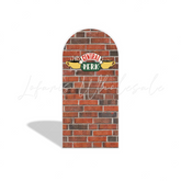 well be there for you Birthday Party Arch Backdrop Wall Cloth Cover